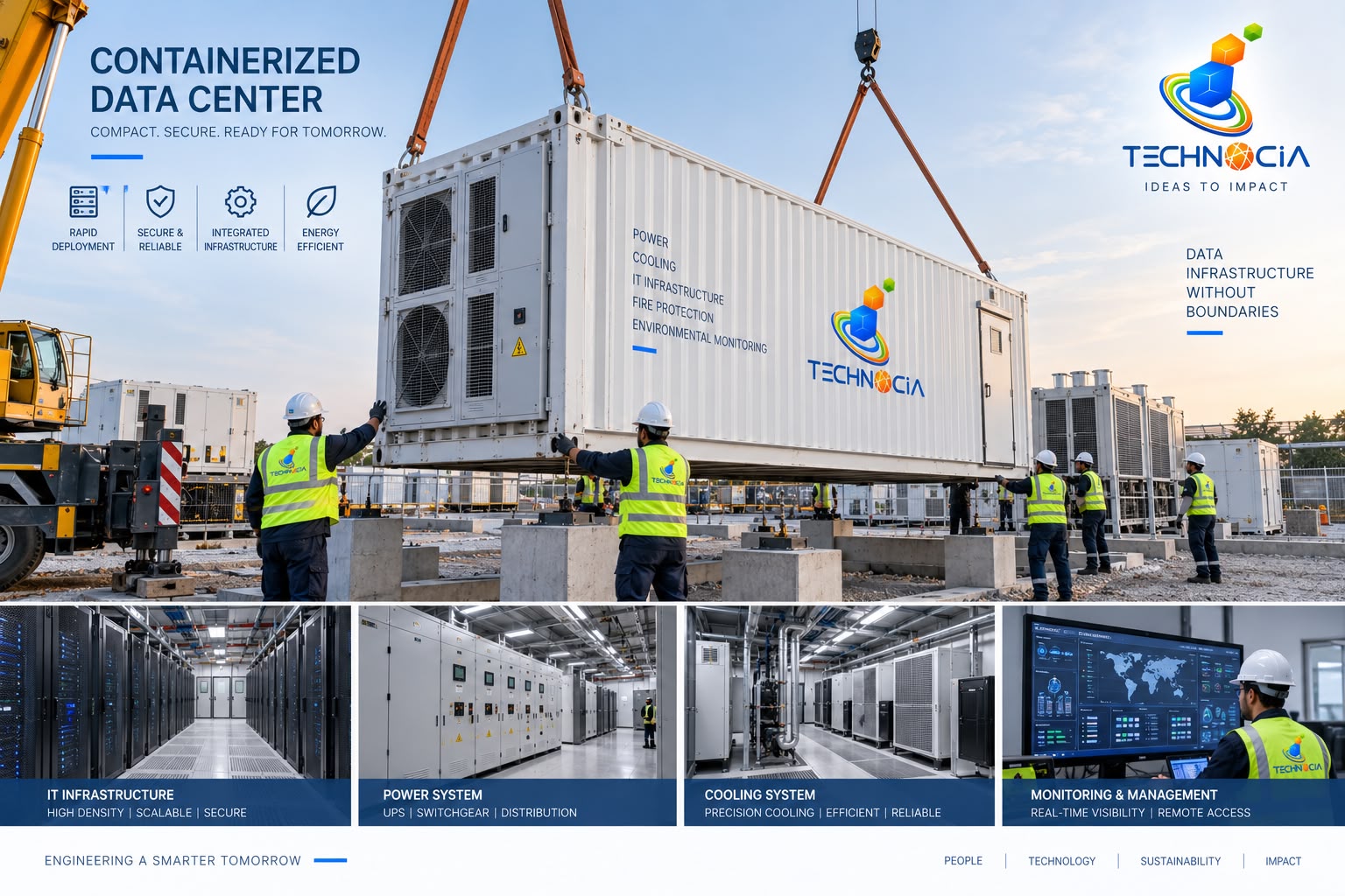 Containerized Data Centre - Technocia Infra